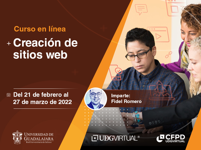 Curso en línea: Creación de sitios web. Se impartirá del 21 de febrero al 06 de marzo