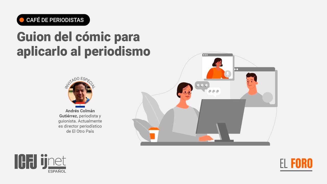 Café de periodistas - Guion del cómic para aplicarlo al periodismo
