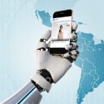 Inteligencias artificial en el periodismo latinoamericano. Diseño de portada: Fidel Romero