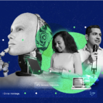 Periodismo e Inteligencia Artificial: retos a futuro. Diseño: Fidel Romero