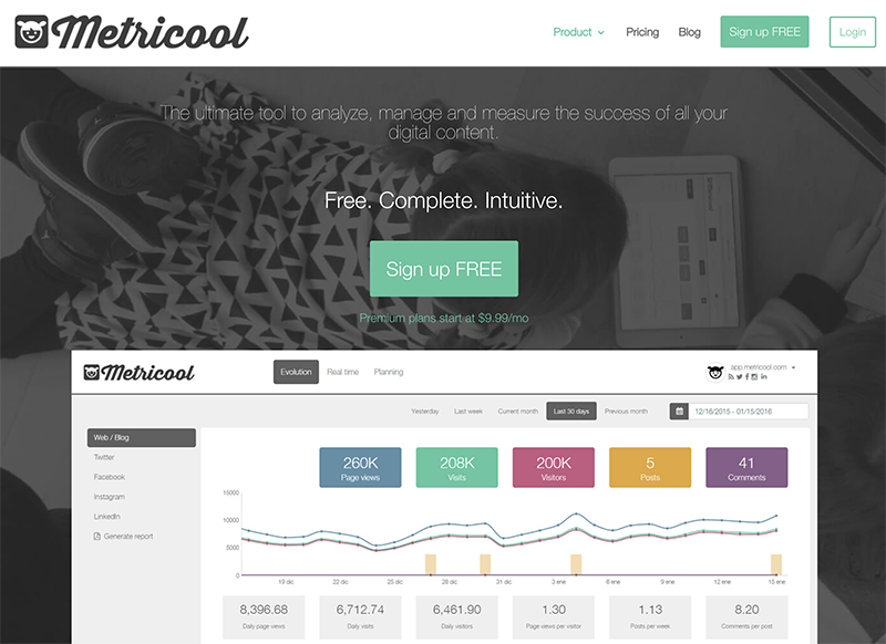Metricool, plataforma para analizar, gestionar y medir el éxito del contenido digital