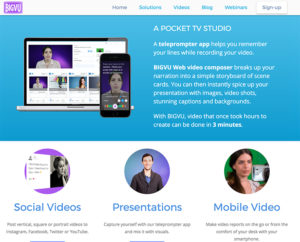 Bigvu, herramienta para producir videos en línea