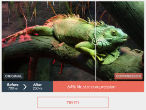 Compressor, sitio web en línea para reducir el tamaño de las imágenes