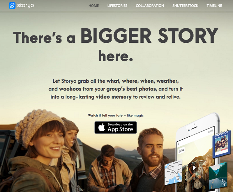 Storyo, app para convertir una galería de fotos en un video