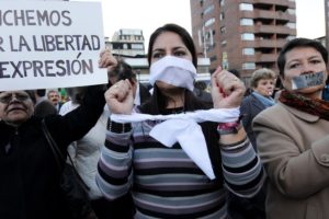 Manifestation in Support of Newspaper El Universo