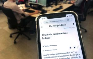 ‘The New York Times’ cierra su edición en español por no ser rentable