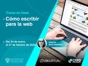 Abierta la convocatoria del curso en línea: cómo escribir para la web. Del 24 de enero al 27 de febrero de 2022