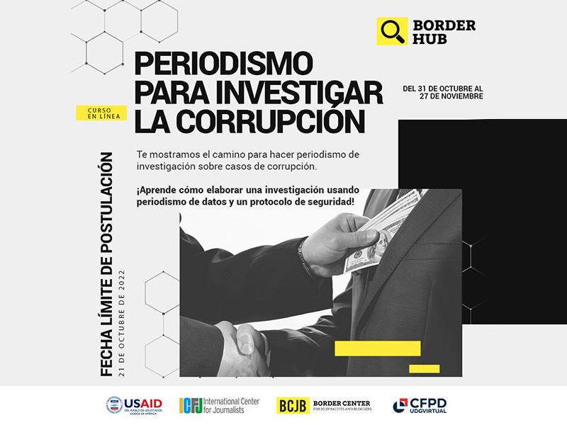 Curso en línea de Periodismo para Investigar Corrupción