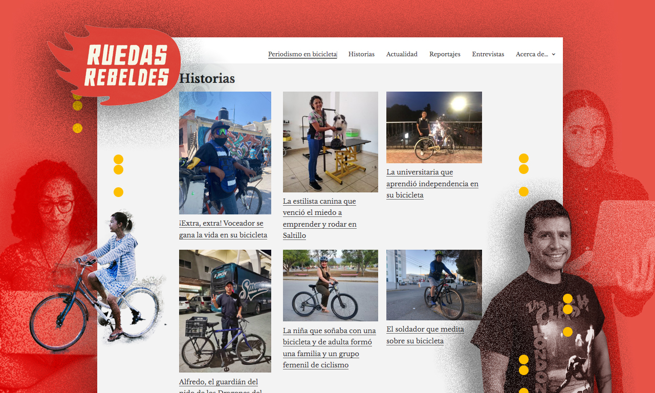 Nace Ruedas Rebeldes, proyecto de periodismo en bicicleta